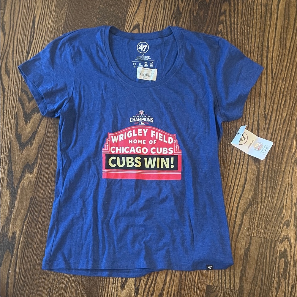 47 Brand Blue Chicago Cubs Victory Tee